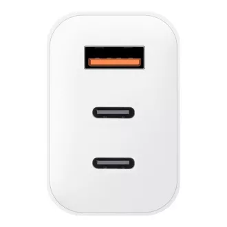 PAKET:ME GaN Reise-Ladegerät USB-A 2xUSB-C 65W Weiß PAKET:ME GaN Reise-Ladegerät USB-A 2xUSB-C 65W Weiß