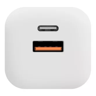 PAKET:ME GaN Reise-Ladegerät USB-A   USB-C 36W Weiß