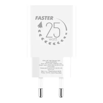PAKET:ME Reise-Ladegerät USB-A USB-C 25W Weiß PAKET:ME Reise-Ladegerät USB-A USB-C 25W Weiß