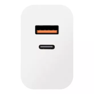 PAKET:ME Reise-Ladegerät USB-A USB-C 25W Weiß PAKET:ME Reise-Ladegerät USB-A USB-C 25W Weiß