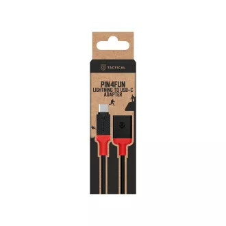 Taktischer Pin4Fun Adapter USB-C/Blitz 0,1m Schwarz/Rot