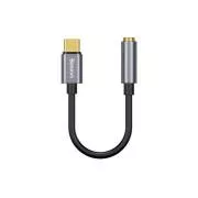 Baseus CATL54-0G Kabelreduzierer USB-C auf 3,5mm Audiobuchse L54 (weiblich) Deep Grey