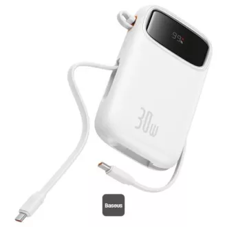 Baseus Powerbank Qpow 10000mAh 30W weiß mit USB-C Kabel
