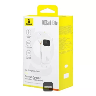 Baseus Powerbank Qpow 10000mAh 30W weiß mit USB-C Kabel