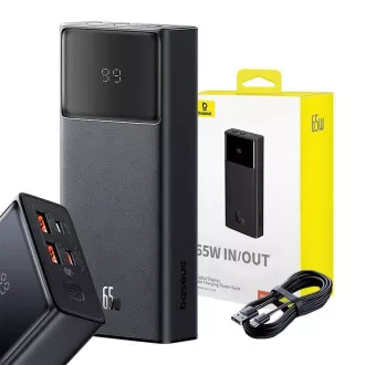 Baseus Powerbank Star-Lord 20000 mAh 65W 2x USB-A/micro USB/USB-C schwarz Baseus Powerbank Star-Lord 20000 mAh 65W 2x USB-A/micro USB/USB-C schwarz