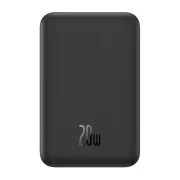 Baseus Powerbank Mini mit drahtloser Aufladung 5000 mAh 20W USB-C schwarz