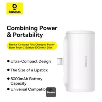 Baseus Powerbank 5000mAh 20W USB-C weiß