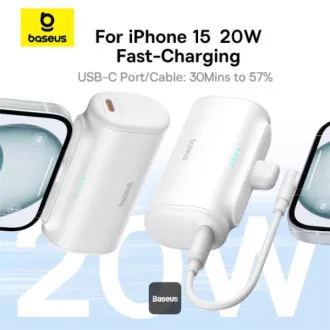 Baseus Powerbank 5000mAh 20W USB-C weiß