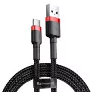 Baseus Datenkabel Cafule USB-C 2m 2A Rot-Schwarz