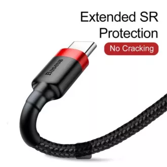 Baseus Datenkabel Cafule USB-C 2m 2A Rot-Schwarz