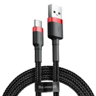 Baseus Datenkabel Cafule USB-C 2m 2A Rot-Schwarz