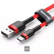 Baseus Datenkabel Cafule USB-C 2m 2A rot