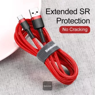Baseus Datenkabel Cafule USB-C 2m 2A rot Baseus Datenkabel Cafule USB-C 2m 2A rot