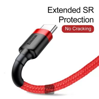 Baseus Datenkabel Cafule USB-C 2m 2A rot Baseus Datenkabel Cafule USB-C 2m 2A rot