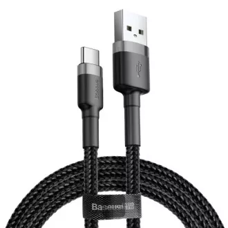 Baseus Datenkabel Cafule USB-C 2m 2A grau-schwarz Baseus Datenkabel Cafule USB-C 2m 2A grau-schwarz