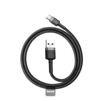 Baseus Datenkabel Cafule USB-C 2m 2A grau-schwarz Baseus Datenkabel Cafule USB-C 2m 2A grau-schwarz