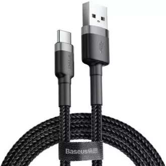 Baseus Datenkabel Cafule USB-C 3m 2A grau-schwarz Baseus Datenkabel Cafule USB-C 3m 2A grau-schwarz