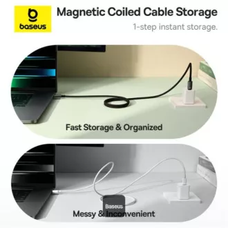 Baseus Daten Magnetisches Kabel Wolfram Gold USB-C/USB-C 1m 100W Schwarz Baseus Daten Magnetisches Kabel Wolfram Gold USB-C/USB-C 1m 100W Schwarz