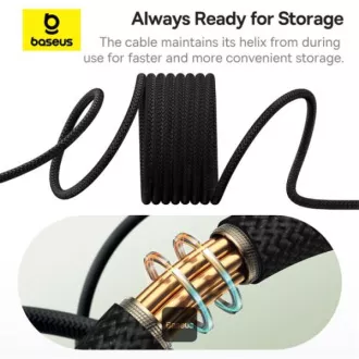 Baseus Daten Magnetisches Kabel Wolfram Gold USB-C/USB-C 1m 100W Schwarz Baseus Daten Magnetisches Kabel Wolfram Gold USB-C/USB-C 1m 100W Schwarz