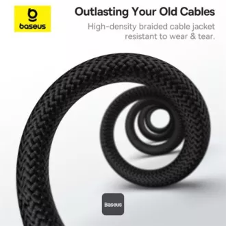 Baseus Daten Magnetisches Kabel Wolfram Gold USB-C/USB-C 1m 100W Schwarz Baseus Daten Magnetisches Kabel Wolfram Gold USB-C/USB-C 1m 100W Schwarz