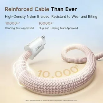 Baseus Dynamic 4 Pro Series Datenkabel USB-C - USB-C 100W 1m Baby Pink Baseus Dynamic 4 Pro Series Datenkabel USB-C - USB-C 100W 1m Baby Pink