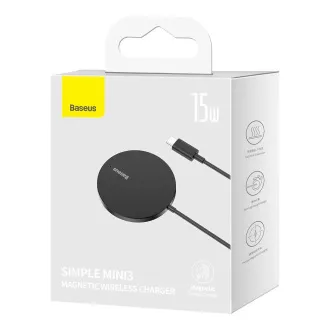 Baseus Simple Mini3 15W USB-C Wireless Charger Schwarz