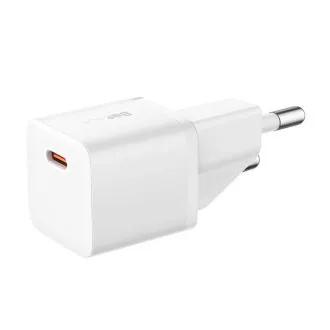 Baseus GaN5 Mini 20W EU weißes Schnellladegerät
