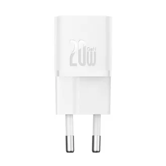 Baseus GaN5 Mini 20W EU weißes Schnellladegerät