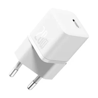 Baseus GaN5 Mini 20W EU weißes Schnellladegerät