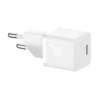 Baseus GaN5 Mini 20W EU weißes Schnellladegerät