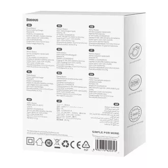 Baseus GaN5 Mini 20W EU schwarzes Schnellladegerät Baseus GaN5 Mini 20W EU schwarzes Schnellladegerät