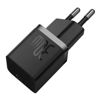 Baseus GaN5 Mini 30W EU schwarzes Schnellladegerät