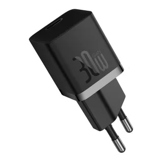 Baseus GaN5 Mini 30W EU schwarzes Schnellladegerät