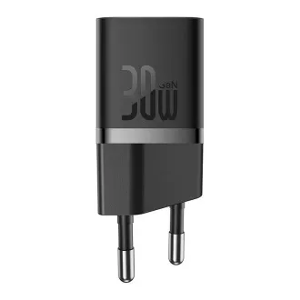 Baseus GaN5 Mini 30W EU schwarzes Schnellladegerät
