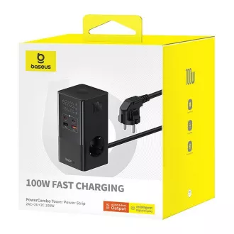 Baseus PowerCombo Tower 100W EU schwarz Ladestation