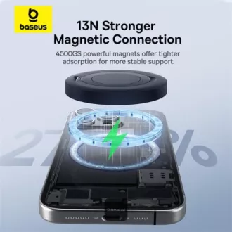 Baseus Wireless Magnetic Charging Pad Simple Mini4 Qi2 15W Schwarz