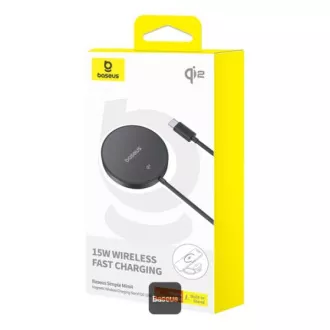 Baseus Wireless Magnetic Charging Pad Simple Mini4 Qi2 15W Schwarz