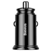 Baseus schnelles Autoladegerät 2xUSB QC3.0 30W schwarz
