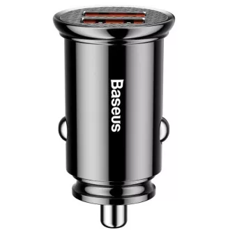 Baseus schnelles Autoladegerät 2xUSB QC3.0 30W schwarz