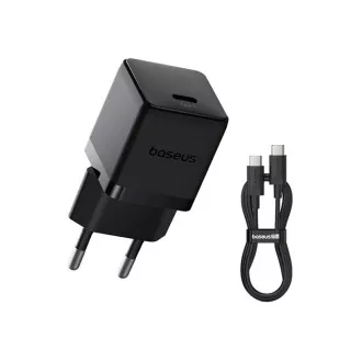 Baseus Palm Schnellladegerät USB-C 20W USB-C/USB-C Datenkabel 1m Schwarz Baseus Palm Schnellladegerät USB-C 20W USB-C/USB-C Datenkabel 1m Schwarz