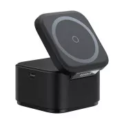 Baseus MagPro 3in1 Magnetisches drahtloses Ladegerät 25W Cosmic Schwarz