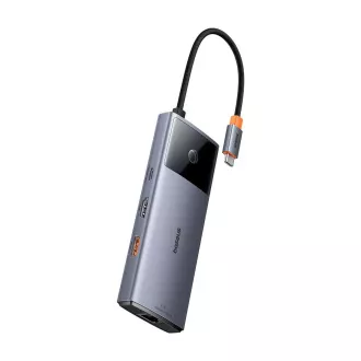 Baseus Hub Serie 2 USB 6in1 (USB-C/HDMI4K60Hz/USB-C(10Gbps)/USB-A(10Gbps)/RJ45/USB-C(PD) grau Baseus Hub Serie 2 USB 6in1 (USB-C/HDMI4K60Hz/USB-C(10Gbps)/USB-A(10Gbps)/RJ45/USB-C(PD) grau