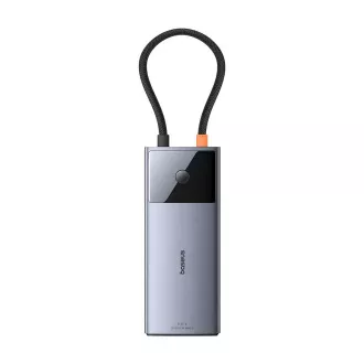 Baseus Hub Serie 2 USB 6in1 (USB-C/HDMI4K60Hz/USB-C(10Gbps)/USB-A(10Gbps)/RJ45/USB-C(PD) grau Baseus Hub Serie 2 USB 6in1 (USB-C/HDMI4K60Hz/USB-C(10Gbps)/USB-A(10Gbps)/RJ45/USB-C(PD) grau