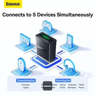 Baseus Wireless Bluetooth Adapter BA07 Schwarz Baseus Wireless Bluetooth Adapter BA07 Schwarz