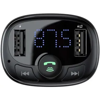 Baseus bluetooth MP3 FM Transmitter mit 2xUSB 3.4A Laden schwarz Baseus bluetooth MP3 FM Transmitter mit 2xUSB 3.4A Laden schwarz