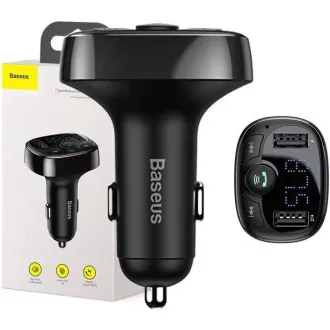 Baseus bluetooth MP3 FM Transmitter mit 2xUSB 3.4A Laden schwarz Baseus bluetooth MP3 FM Transmitter mit 2xUSB 3.4A Laden schwarz