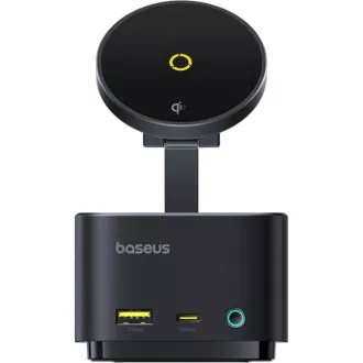Baseus MagPro 7in1 Drahtlose Ladestation 15W cosmic schwarz