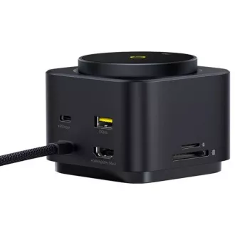 Baseus MagPro 7in1 Drahtlose Ladestation 15W cosmic schwarz