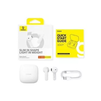 Baseus Bluetooth-Kopfhörer Bowie E16 weiß Baseus Bluetooth-Kopfhörer Bowie E16 weiß