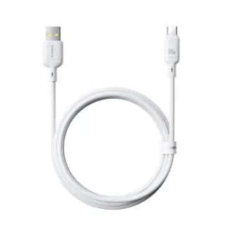 Baseus Silky USB/USB-C Schnell-Ladekabel 1m 100W weiß Baseus Silky USB/USB-C Schnell-Ladekabel 1m 100W weiß